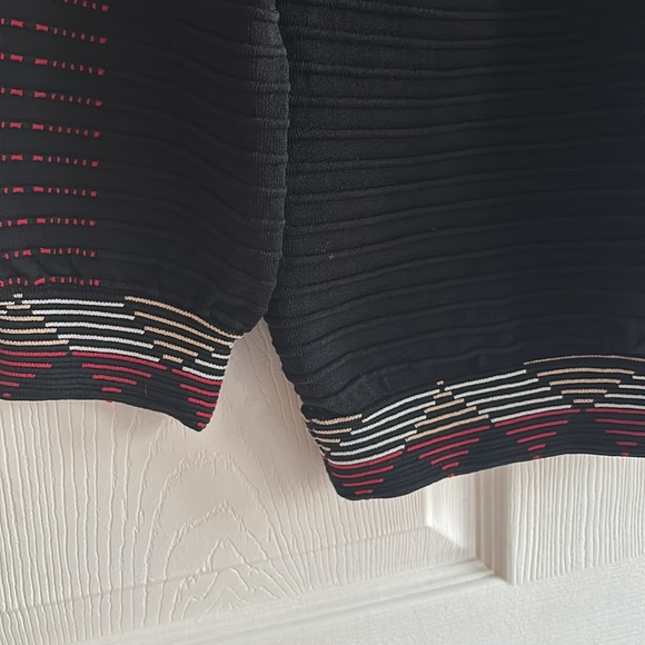 Maje size 2 boatneck top . Black with geometric details. - Picture 3 of 6